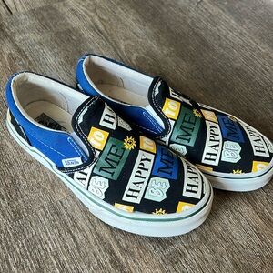 Vans boys slip on shoes